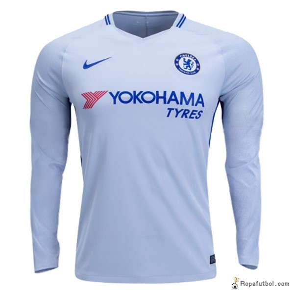 Camiseta Chelsea Replica Segunda Ropa ML 2017/18